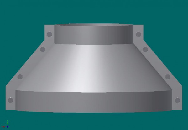 050R4265 Regenkragen 300 mm Ø, 220 mm lg