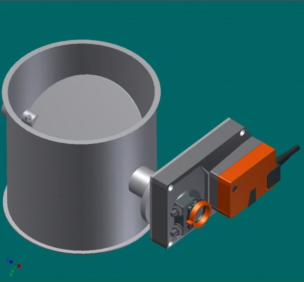 050R7326 Absperrklappe 175 mm Ø, 175 mm lg