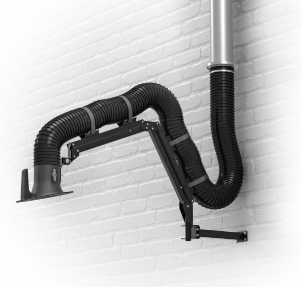 2090000162 Absaugarm 160 mm Ø Typ Evolution FLEX - Wandausführung