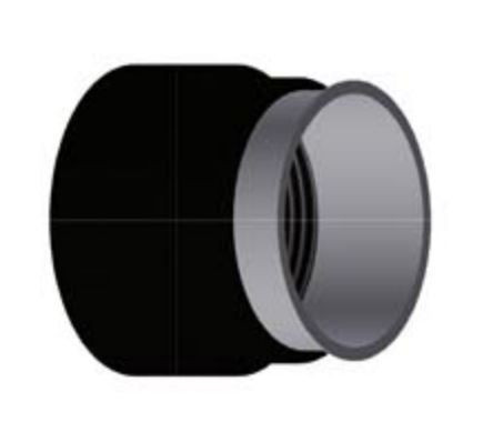 050R4211 Adapter 300 mm Ø, 190 mm lg, verzinkt
