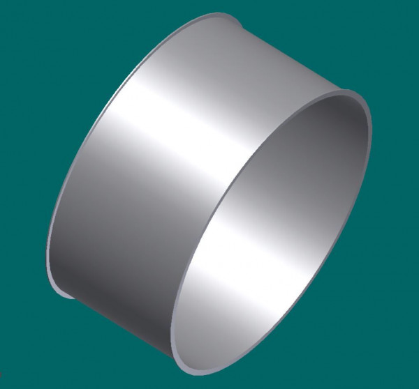 050R3738 Rohr 250 mm Ø, 200 mm lg, Stärke 2,0 mm