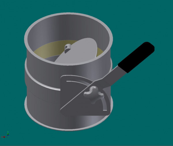 050R2596 Rohrdrosselklappe 175 mm Ø, 175 mm lg.