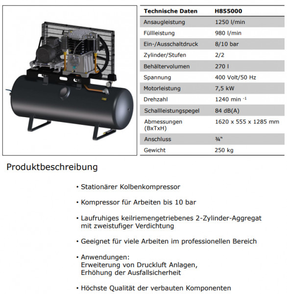 1121570219 Kompressor UNM STL 1250-10-270