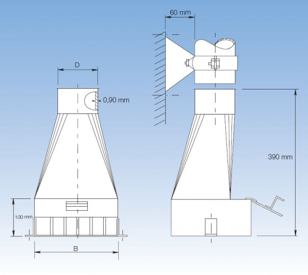 4671401 Bodenkehrloch offen 100 mm Ø