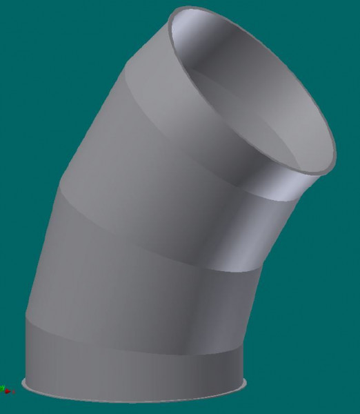 050R5438 Rohrbogen 45° 450 mm Ø, R=2D