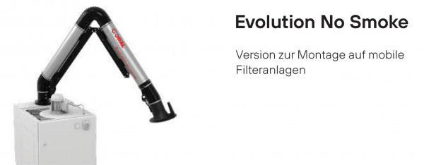 2090000024 Absaugarm 200 mm Ø Typ Evolution No Smoke - stehende Ausführung