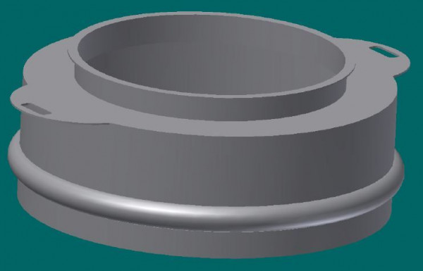 050R1291 Sackstutzentopf 100 mm Ø, 115 mm lg