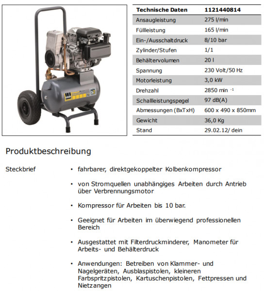 1121440814 Kompressor CPM 280-10-20 B