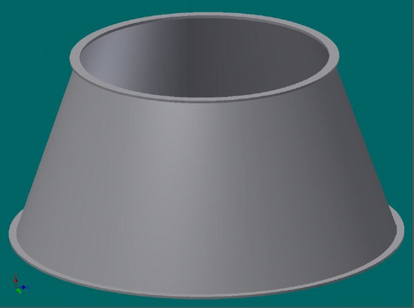 050R3603 Konusstück 250/300 mm Ø, 150 mm lg, Stärke 1,5 mm