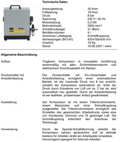 DGKA333005 Kompressor SEM 30-8-4 W