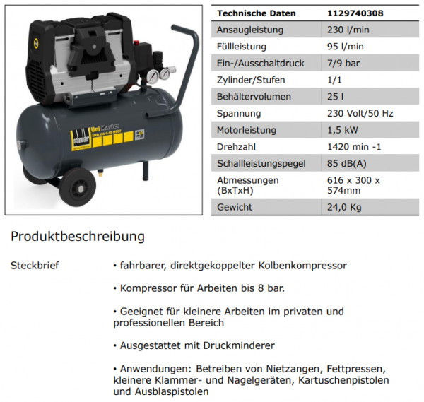 1129740308 Kompressor UNM 220-9- 25 WSOF