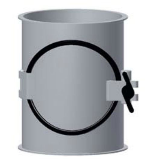 050R1799 Kontrollrohr 120 mm Ø, 200 mm lg, Stärke 2,0 mm