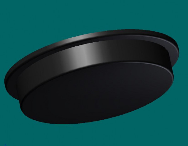 050R1951 Gummideckel 150 mm Ø, 33 mm lg, Stärke 7,0 mm