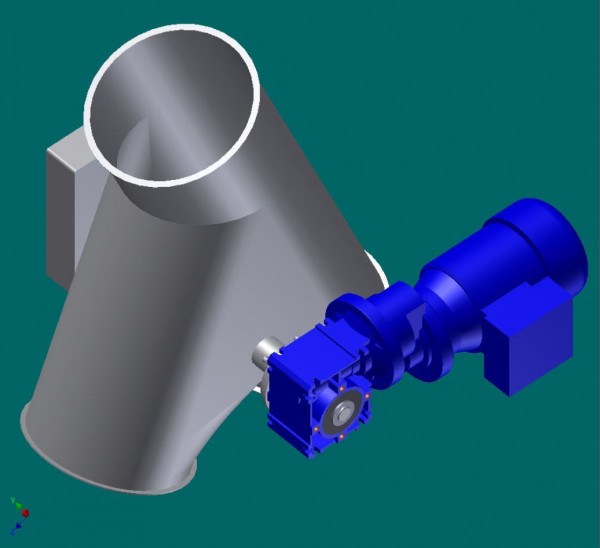 050R6776 Rohrklappkasten 45°, 120 mm Ø, 390 mm lg