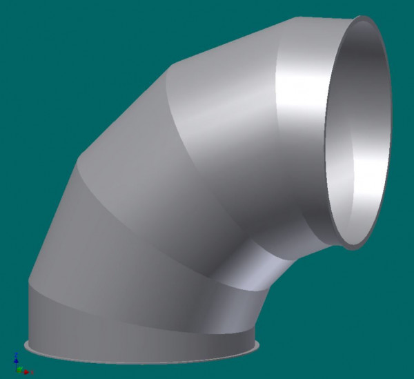 050R5679 Rohrbogen 90°, 500 mm Ø, R=D