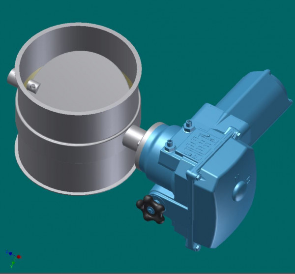 050R7461 Drosselklappe 200 mm Ø, 200 mm lg, ohne Dichtung
