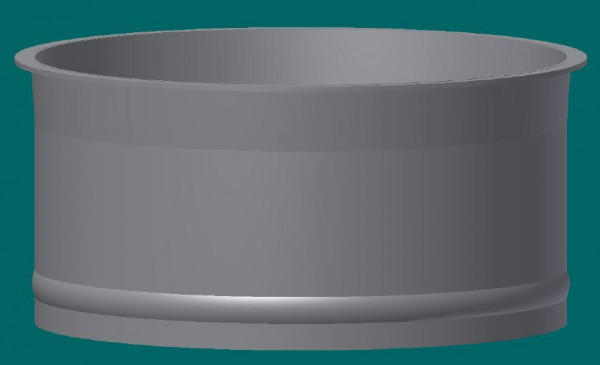 050R1997 Schlauchanschlussstutzen 150 mm Ø, 100 mm lg