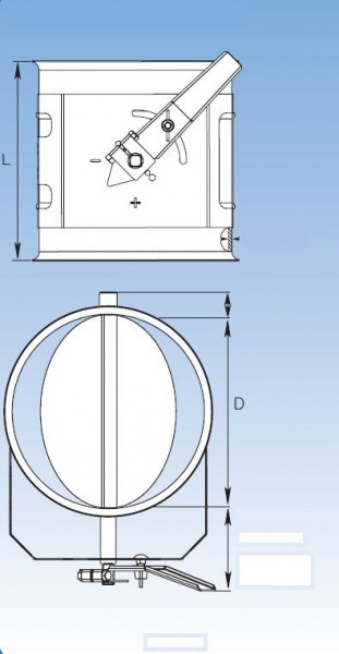 1588112 Drosselklappe 650 mm Ø, Stärke 1,0 mm