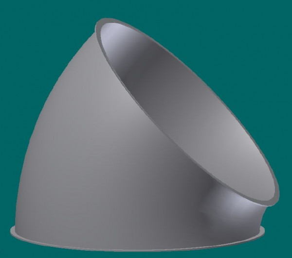 050R2293 Segment 45°, 150 mm Ø, R=D