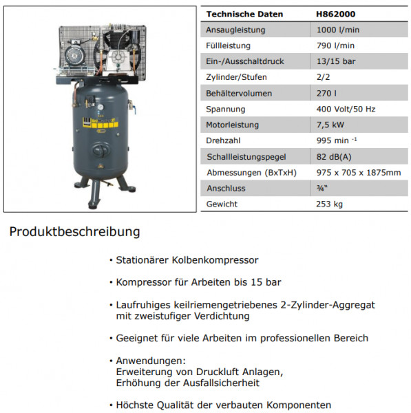 1121570230 Kompressor UNM STS 1000-15-270