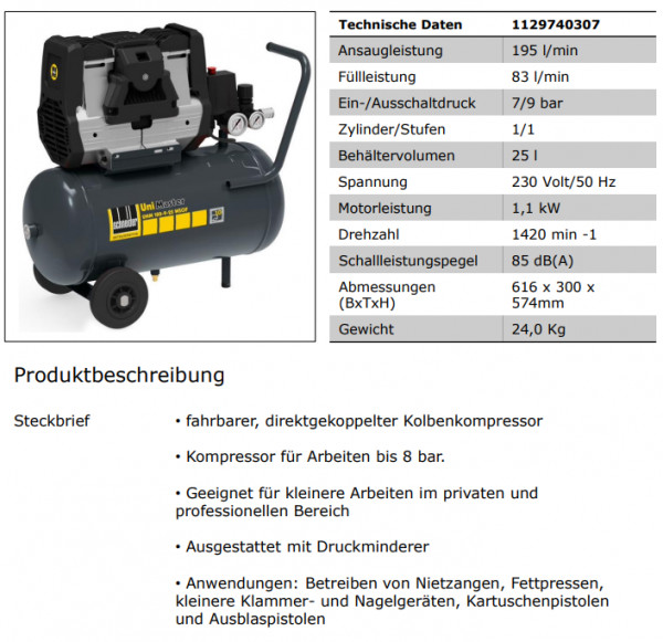 1129740307 Kompressor UNM 180-9- 25 WSOF
