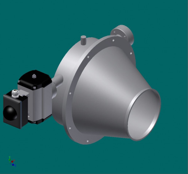 050R7465 Freiflussklappe 200 mm Ø, 330 mm lg