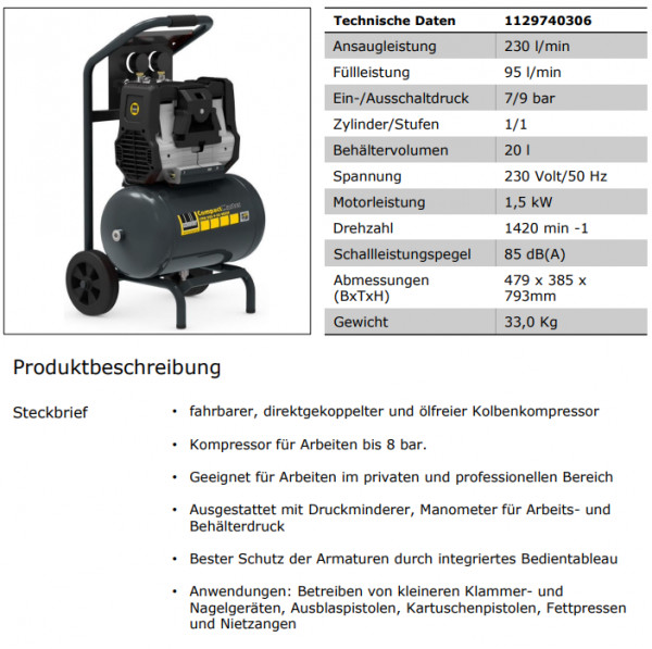 1129740306 Kompressor CPM 220-9-20 WSOF