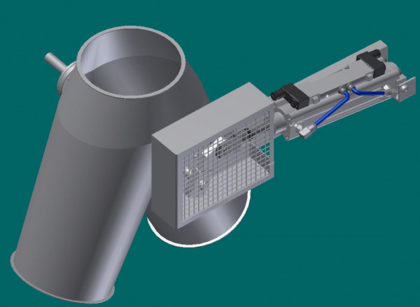 050R9076 Deckenklappkasten 45°, 400 mm , 930 mm lg