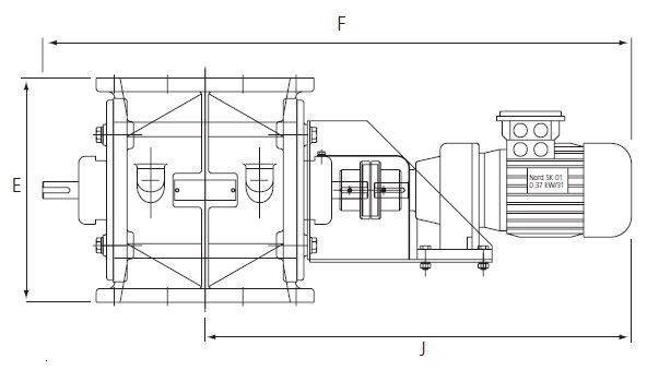 4290350 Zellenradschleuse JK-T350