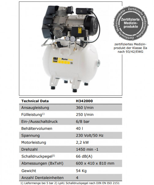 DGKH342000 Kompressor UNM 360-8-40 W Clean