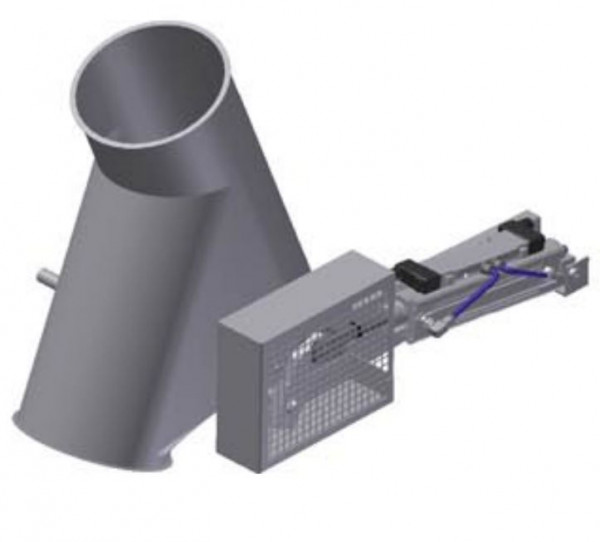 050R8568 Rohrklappkasten 45°, 315 mm Ø, 810 mm lg