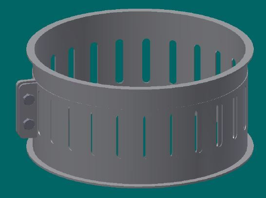 050R1398 Zusatzluftdrossel 100 mm Ø, 100 mm lg